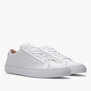 Greats Royale White Perforated 8.5 Sneakers - NIB